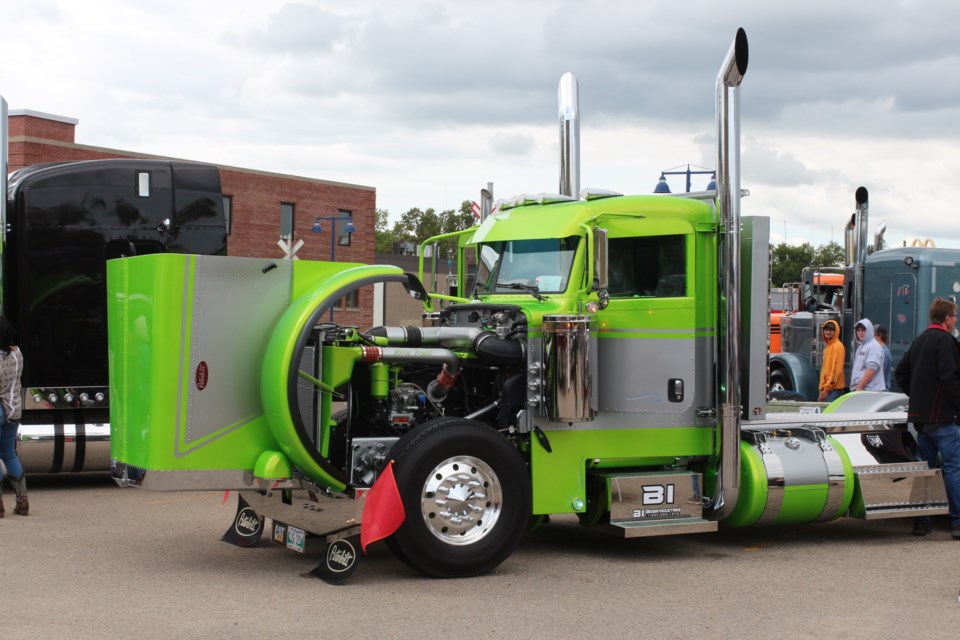 The trucks were out in numbers on Saturday for Tapps' Big Rig Truck show held in the parking lot of the Broadway Professional Building adjacent to the popular eatery. The event featured live music from Rocket Billy, food, drinks and big rigs on display for the enjoyment of the public.