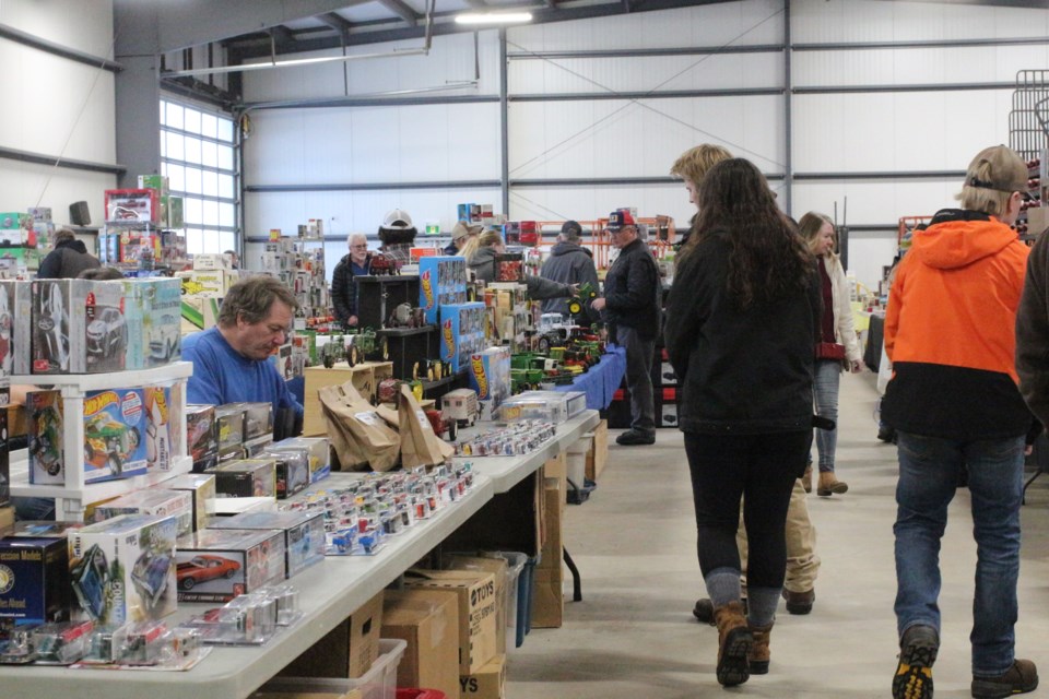 The 2024 Yorkton Farm Toy Show was held at the Yorkton Auction Centre Feb. 9-10. The annual event featured 30 vendors at 80 tables selling farm toy tractors and implements, antiques, diecast cars and Hot Wheels among other collectibles.