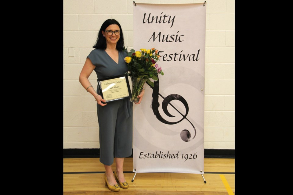 Longtime volunteer and Unity Music Festival committee member Vicki Orobko was named the 2022 UMF volunteer of the year.