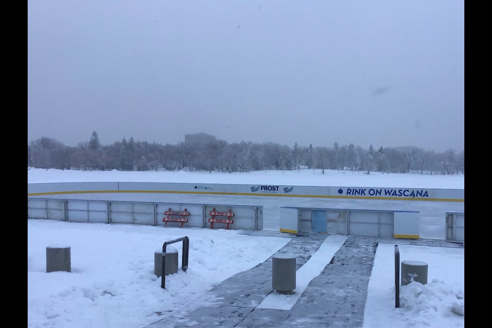 It’s all set to go! The Rink on Wascana is now open and ready for people to use for a second straight year.