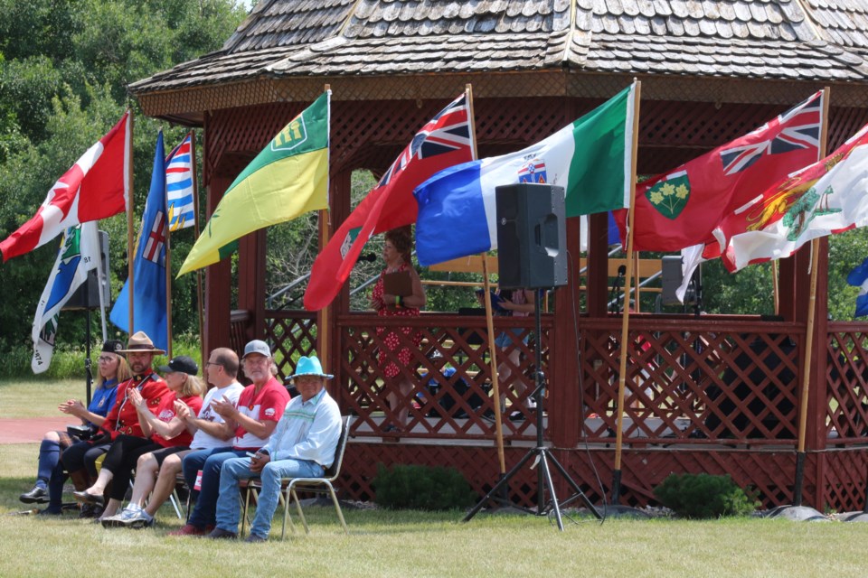 Hundreds gathered at Yorkton's Western Development Museum to take part in July 1 celebrations for Canada day, which featured addresses from local dignitaries, food, games, rides and live entertainment.
