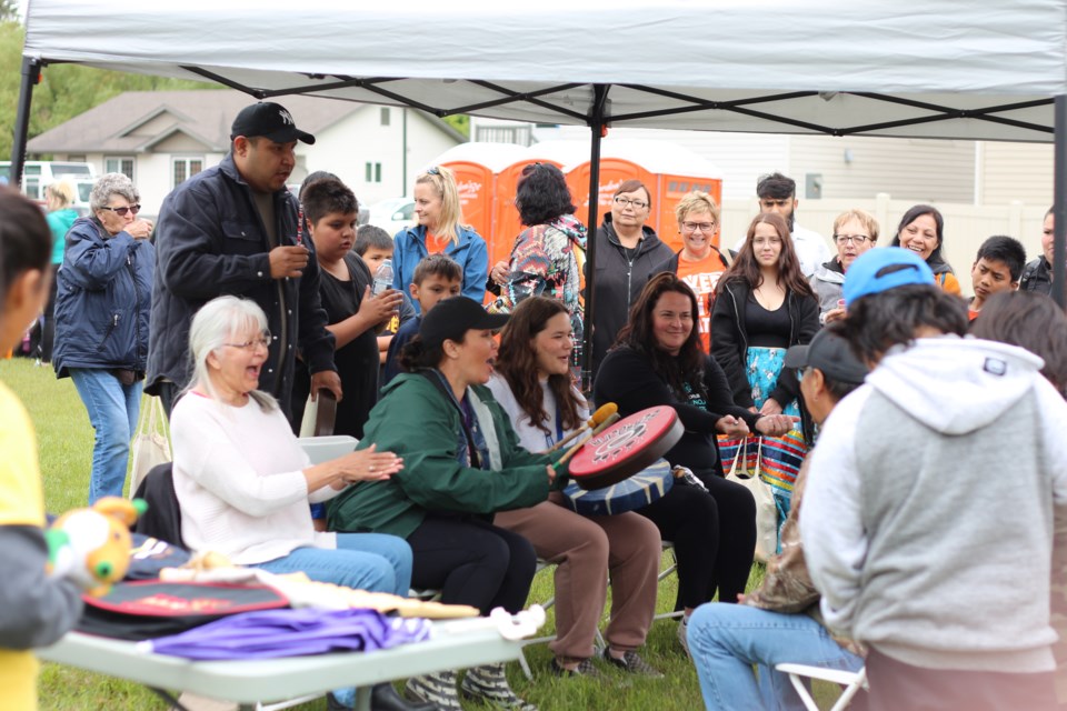 Attendees partook in various activities during the events at the Outdoor Arts and Crafts Market held at the Yorkton Tribal Council grounds for National Indigenous Peoples Day.