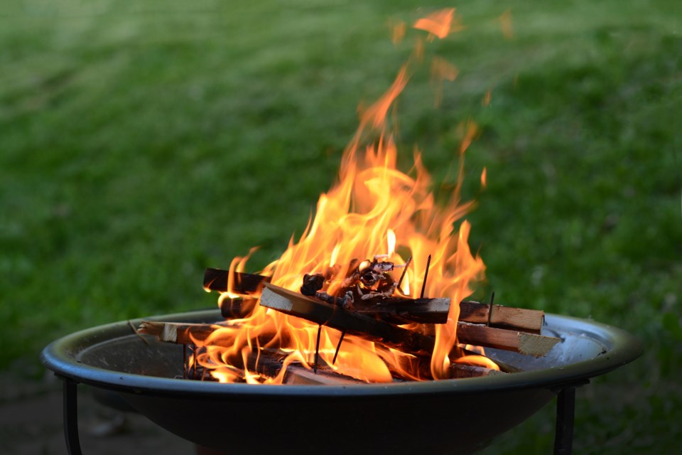 UFD reported to a backyard fire resulting from a fire pit and remind residents only firewood may be burned.