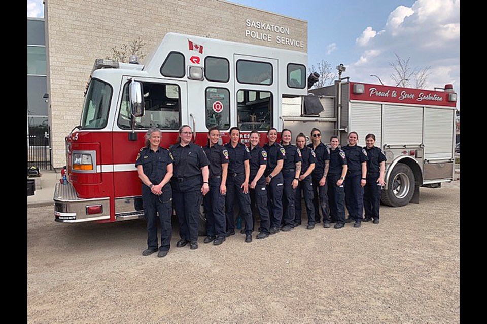 Saskatoon Fire Department's female members.