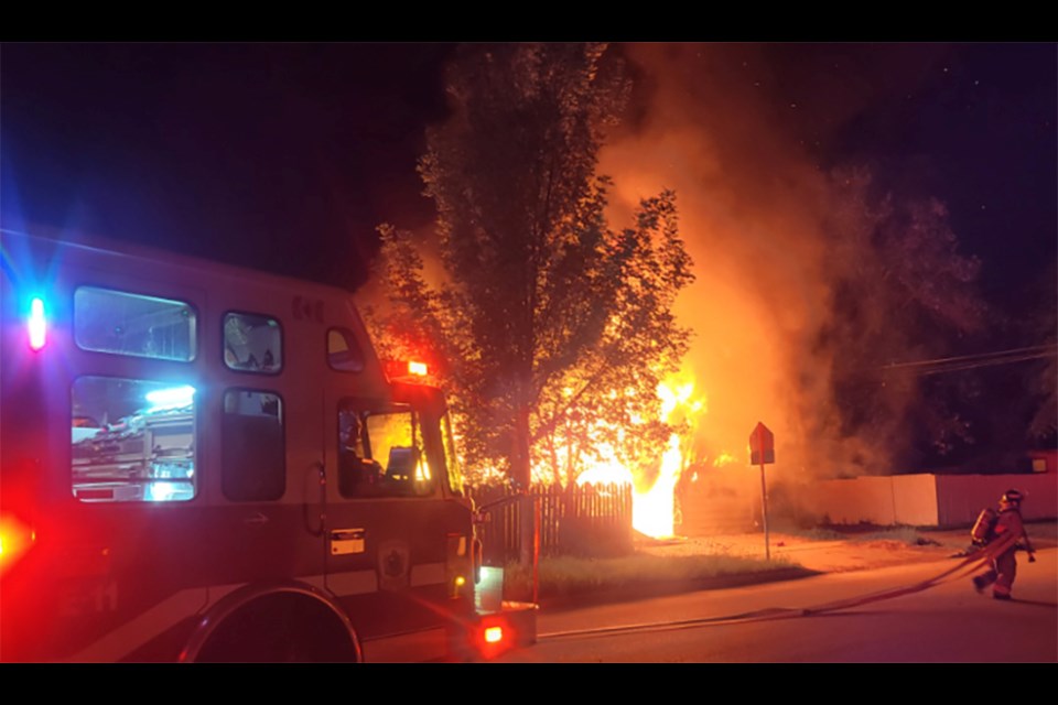 At about 2:38 a.m. on June 5, three fire engines, one ladder truck, one rescue unit and the Battalion Chief responded to the garage fire in the 300 Block of Avenue J South.