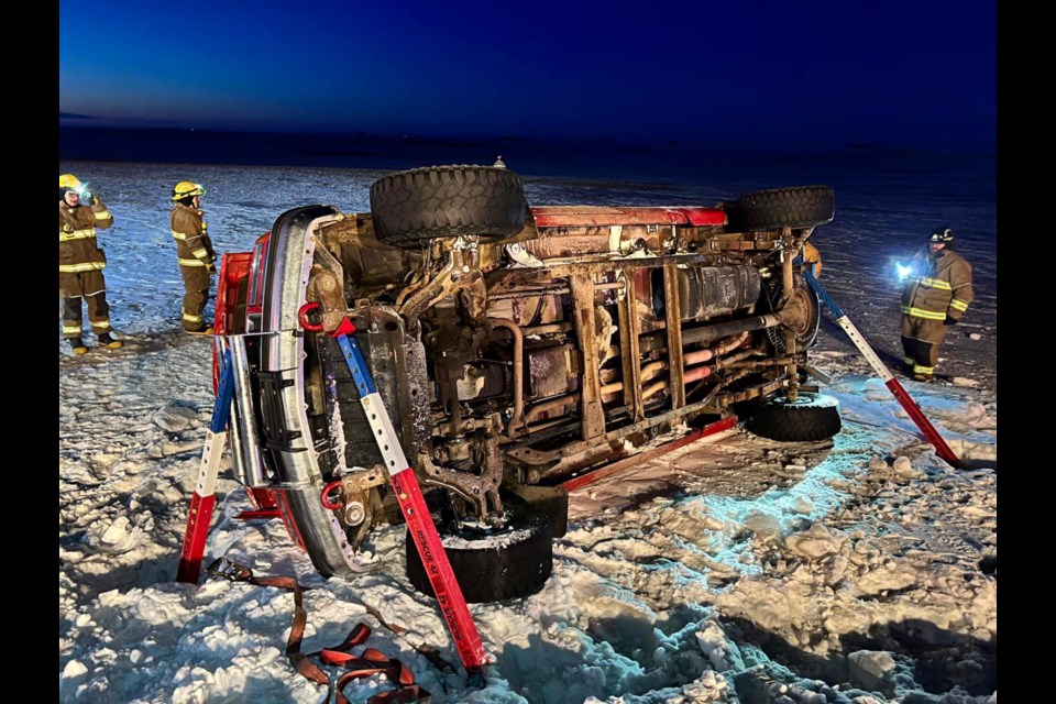 Rescue crews responded quickly to a rollover 11km east of Gravelbourg.