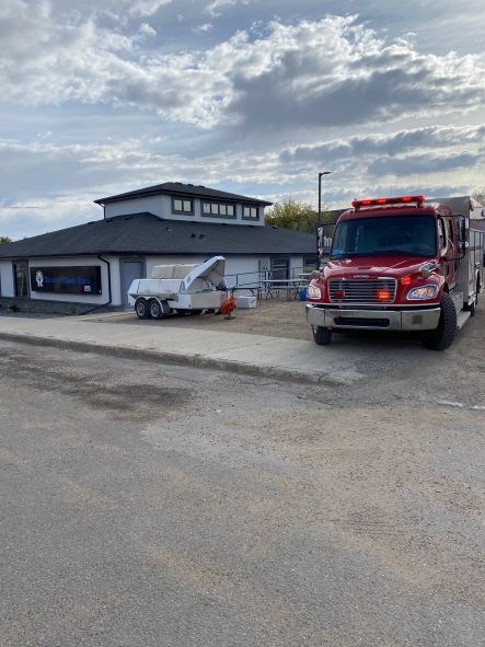 Kerrobert Credit Union hosted a fall barbecue to benefit the Kerrobert Fire Department as a gesture of thanks for their efforts in the community's protective services.