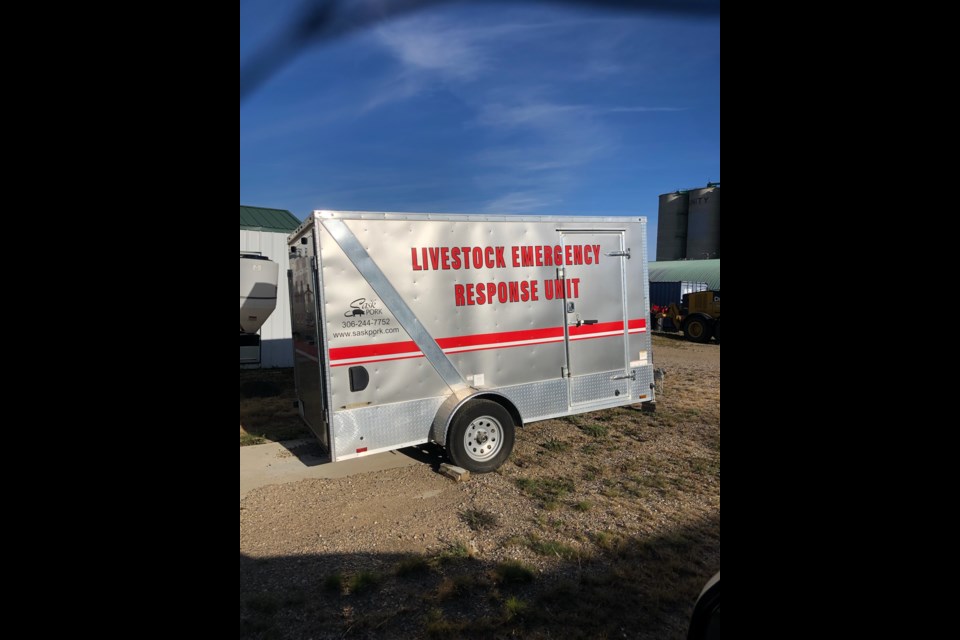 Area fire departments now have this added equipment to responses that involve livestock, thanks to a donation by Sask. Pork.