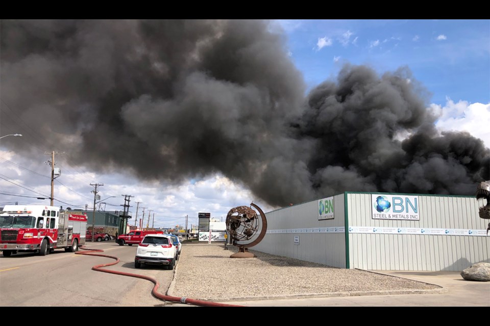 At 10:26 a.m. on May 8, the Saskatoon Fire Department got a call about heavy smoke in the area of 1900 block of Quebec Ave.  
