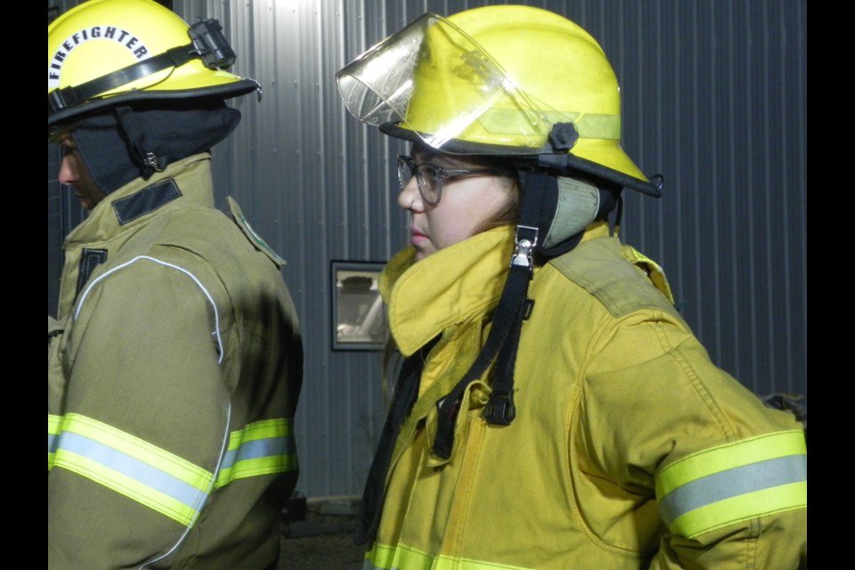 UCHS student, McKenzie Meechance, is a student firefirghter with UFD and plans to pursue a career as a firefighter.   