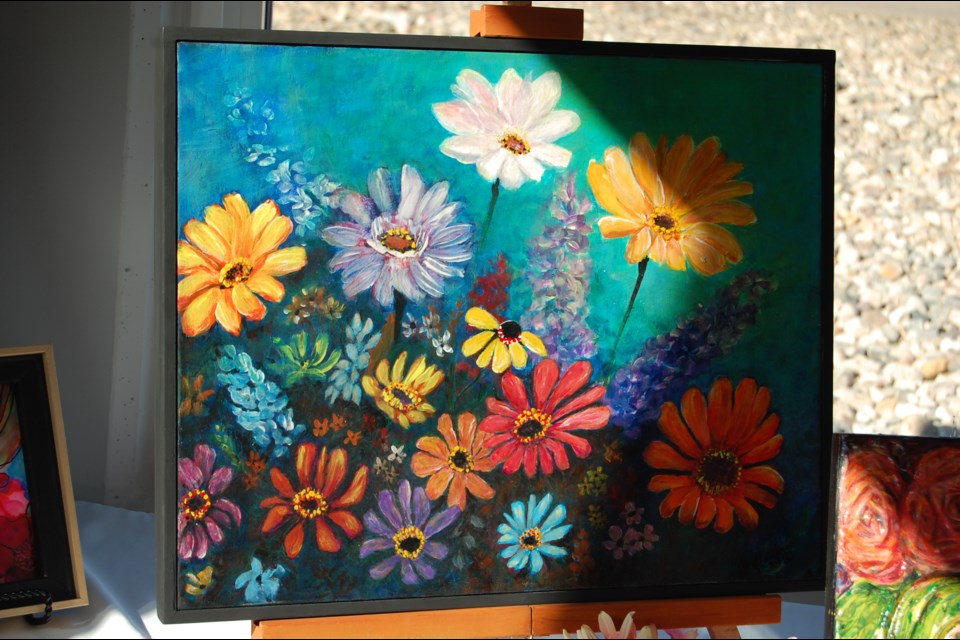 The sun shone bright on this piece of art done by Faye Erikson of North Battleford.
