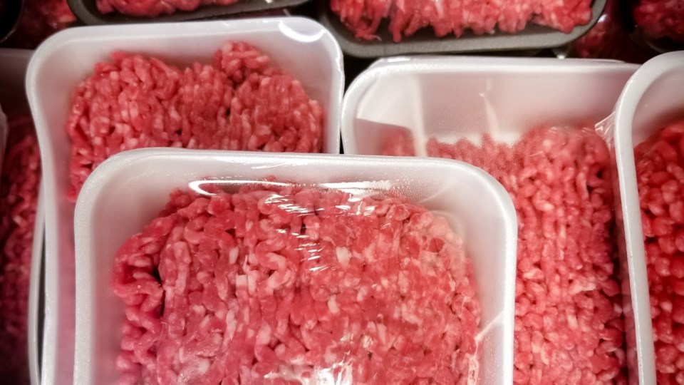 packaged ground beef