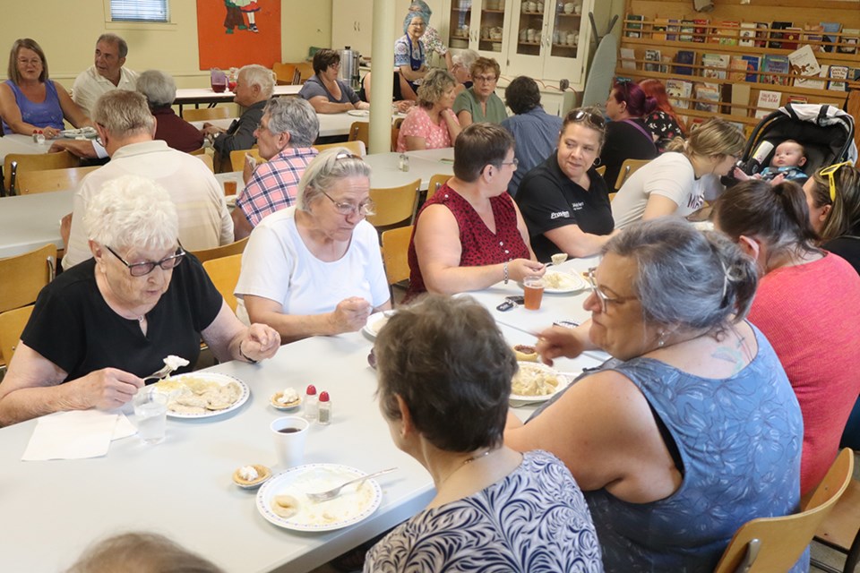 It was a time to enjoy good food and good fellowship at the St. Andrews United Church perogy lunch held on July 9 as part of Canora in Bloom.