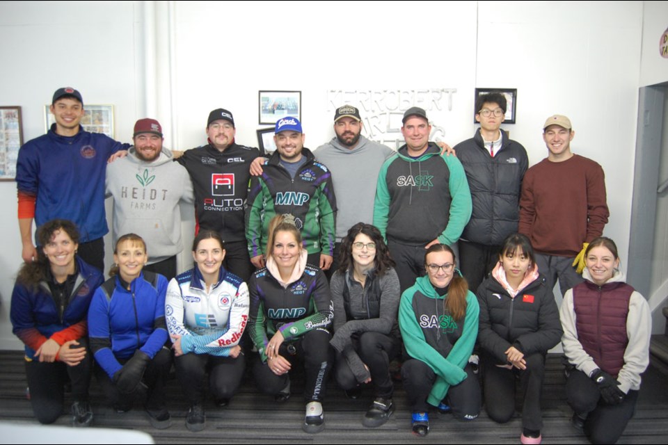Eight mixed double teams gathered in Kerrobert for the Sask Curl Tour.