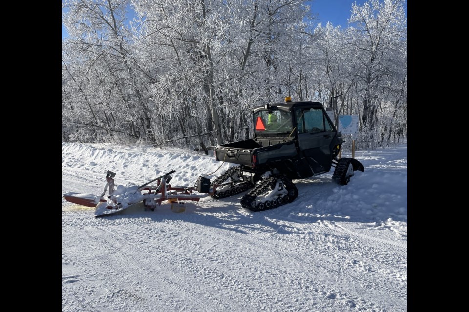 Good Spirit Provincial Park has purchased a side-by-side ATV with tracks to pull the ski trail machine. They also will be continuing to set a double track for the entire 20 kilometres of the trail system.