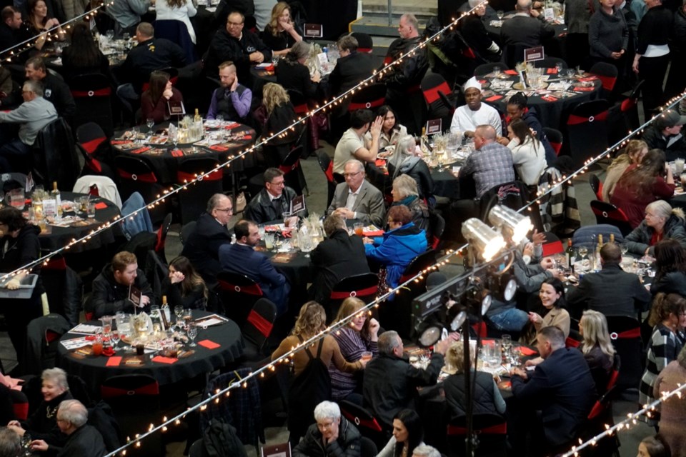 Hundreds of people gathered at Affinity Place Saturday night for the Country Christmas-themed Festival of Trees Gala.                               