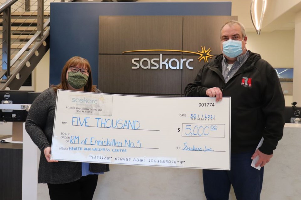 Saskarc donation to health facility