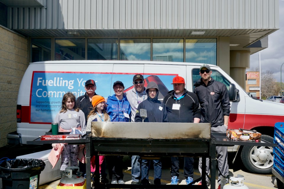  Team McIntyre Family and Friends organized a barbecue on Saturday at the co-op in Estevan.                               