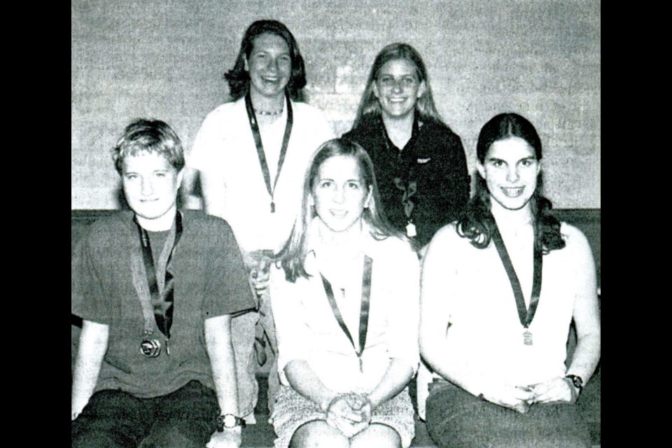 inners of the 2002 proficiency medals, awarded to the top student in each grade, at Unity Composite High School were: back row, Alyssa Weninger and Halee Volk; front row, Dylan Knowles, Carrie DeRoos and Christine Ryan.
