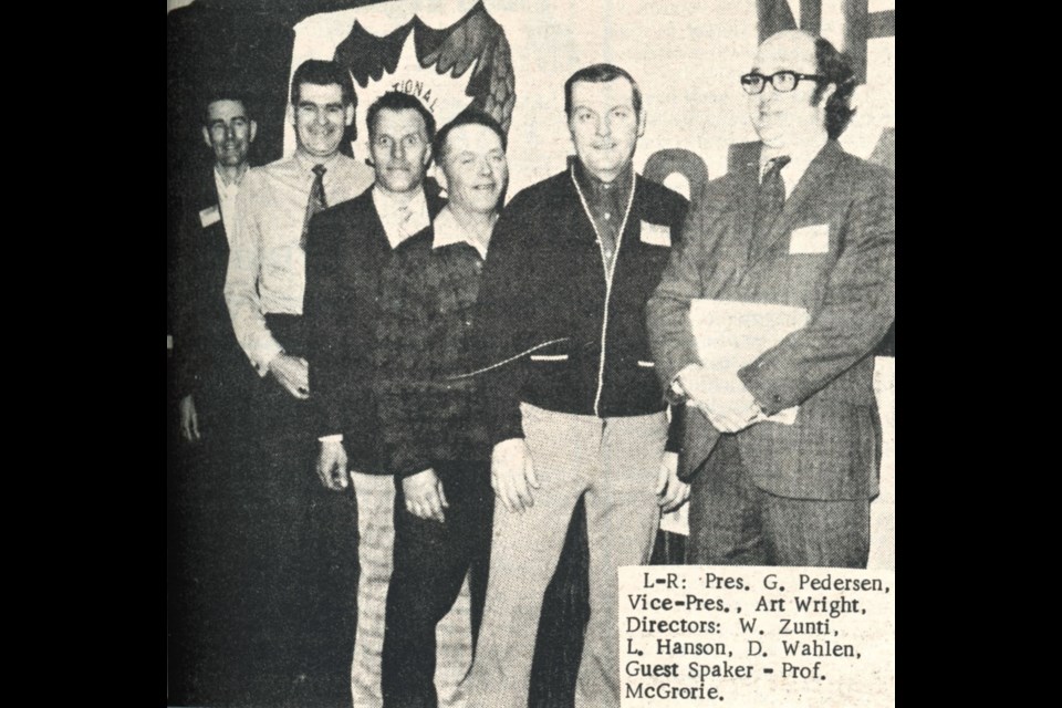 New officers elected at the 1973 spring meeting of NFU Local 631.