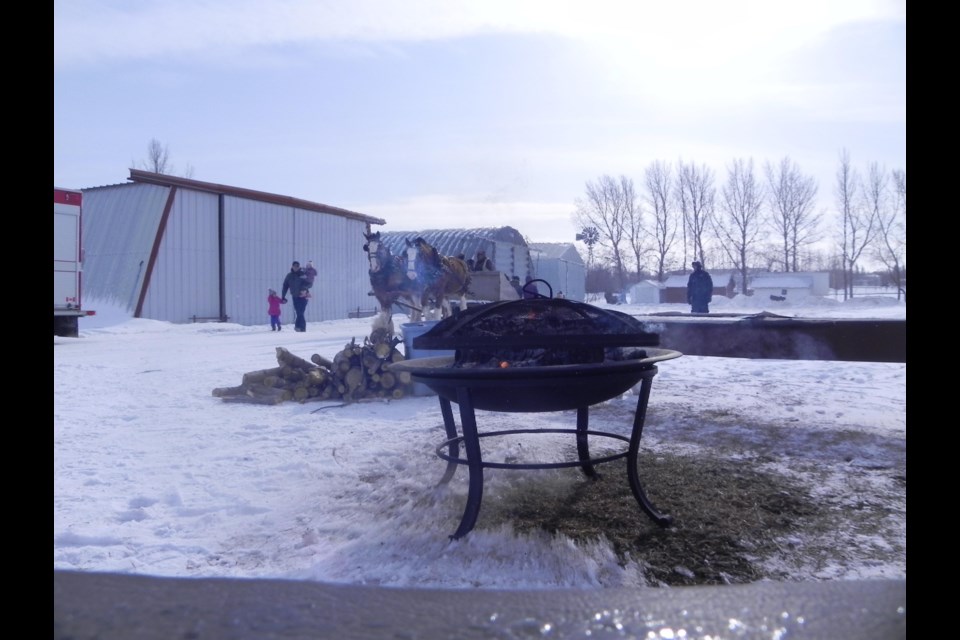 Family Day fun 2023 included a number of events and activities and thanks to Unity's volunteer firefighters a bonfire remained stoked for participants to stay warm.