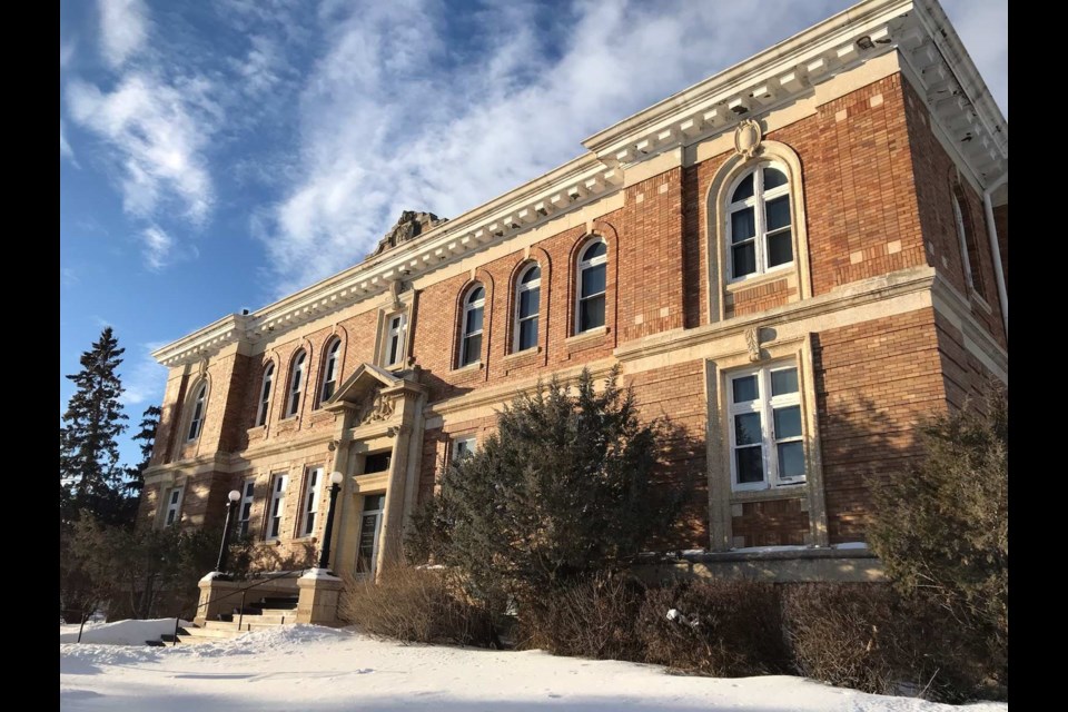 The majestic Kerrobert Courthouse, soon to be 102 in 2022, is now a topic for conversation as a surprise discovery was revealed during the front steps restoration project.