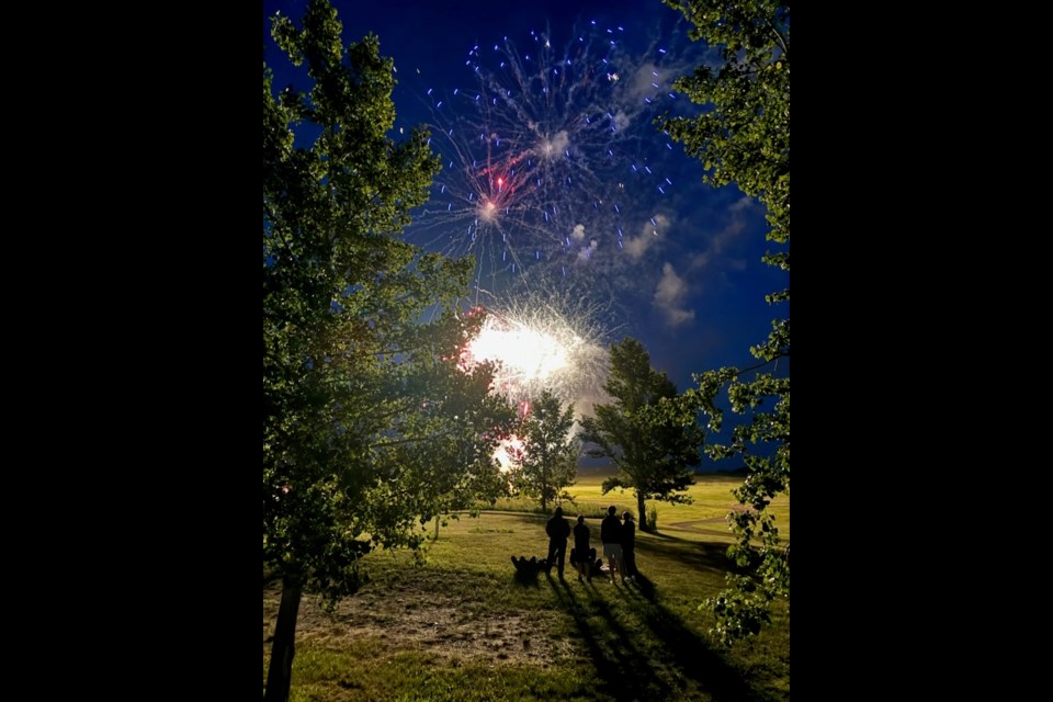 july 1 festivities wrapped up with a fireworks display over the park.