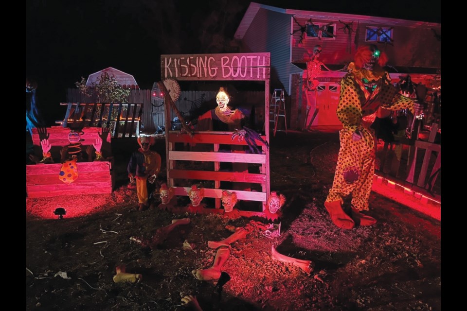 Curtis and Tracy Schnell's house is brilliantly decorated for Halloween once again. 