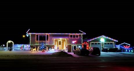 Many brightly lit Christmas displays were featured in Assiniboia for their annual Twinkle Tour