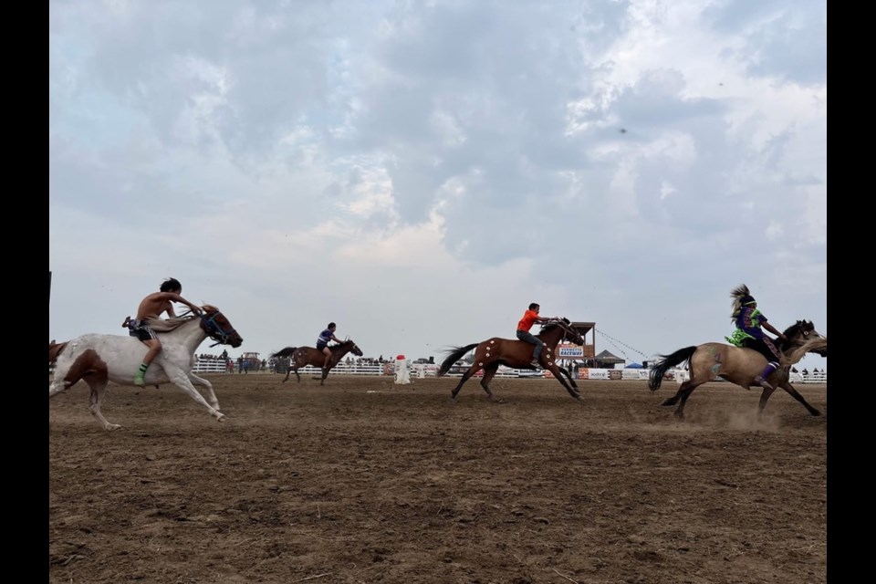 Chuckwagons and the Indian relay races at this year's Back to Batoche Days. 