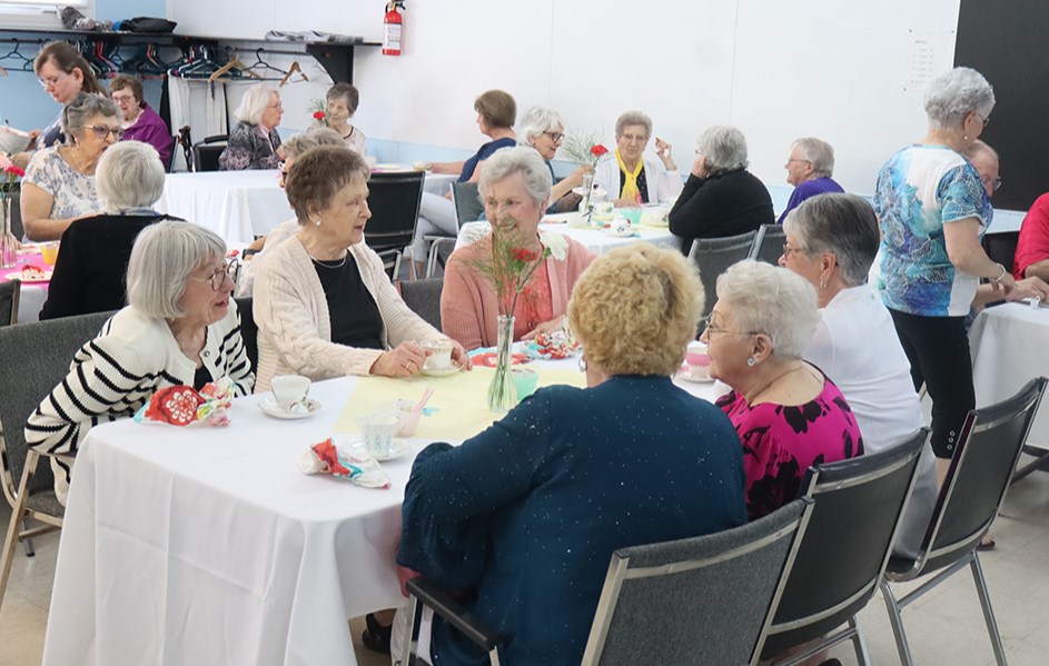 The Keen Age Centre was busy as the Canora Hospital Auxiliary Spring Tea and Raffle was held on May 10. 