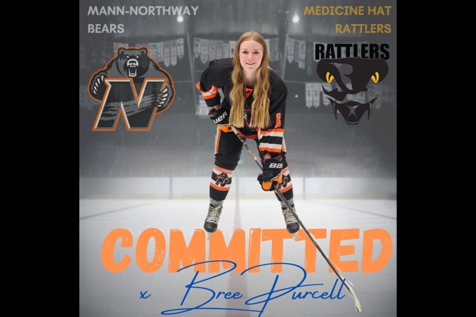 Bree Purcell of Unity has signed on with the Medicine Hat Rattlers for the next four years while attending college.
