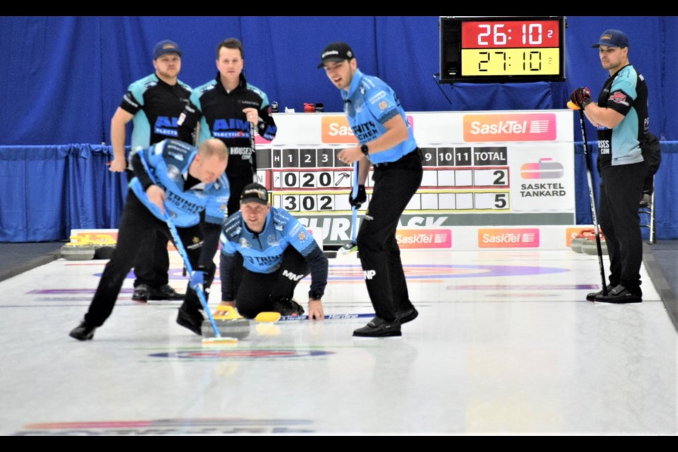 The Steve Laycock rink rallied to advance to the SaskTel Tankard final. 