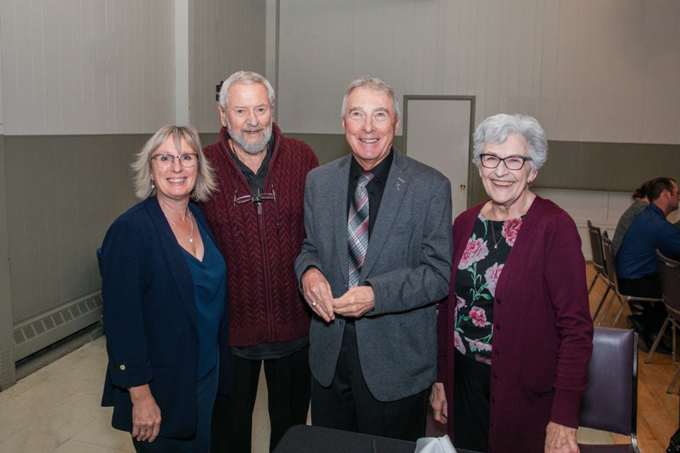 Sheila Osterhold, Wayne Osterhold (founding member of LCU), Victor Delhommeau (past general manager ) and Marianne Delhommeau.