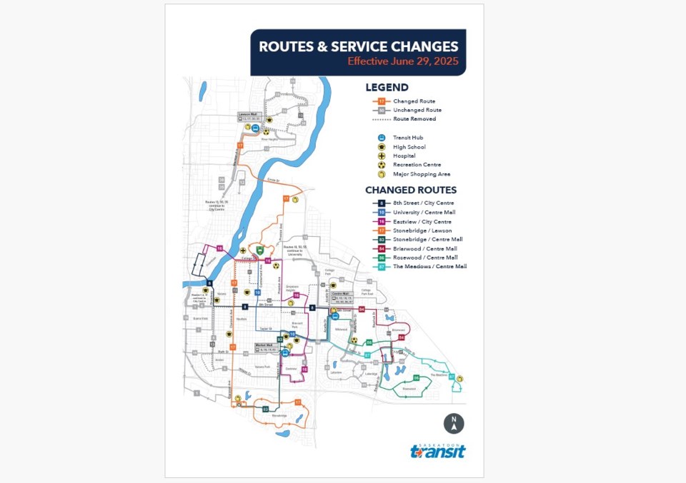 sasaktoon-bus-route-changes-map