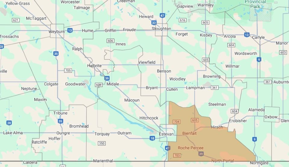 Power is restored in the southeast. Outage is planned for the Estevan area. 