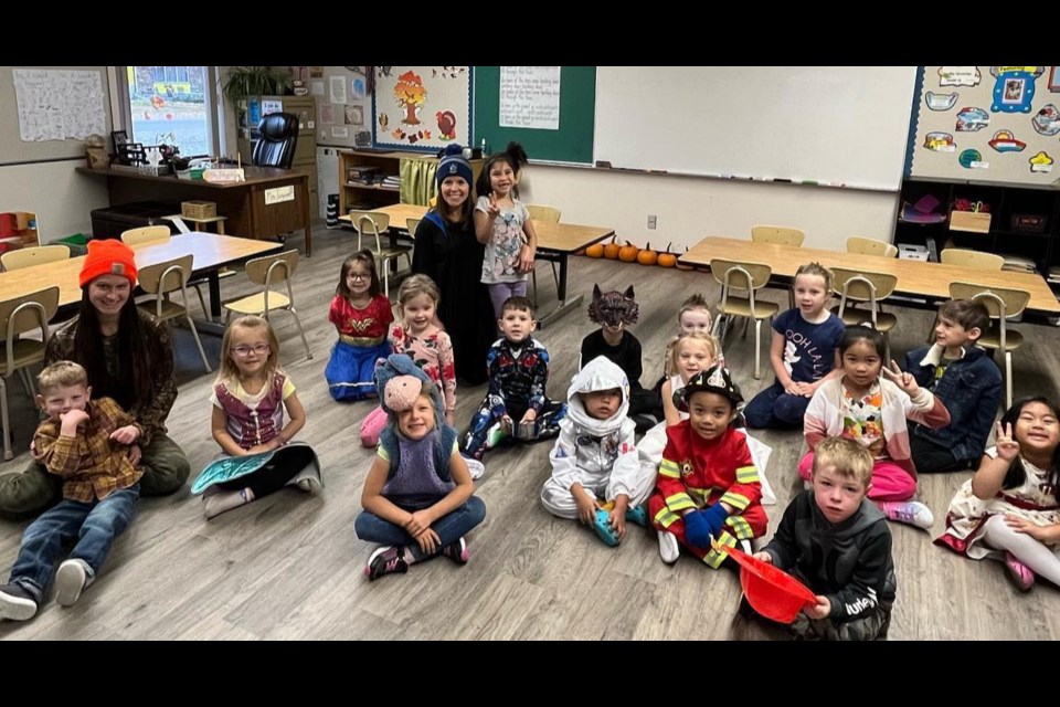A community literacy partnership group came in to read and gift books to students.