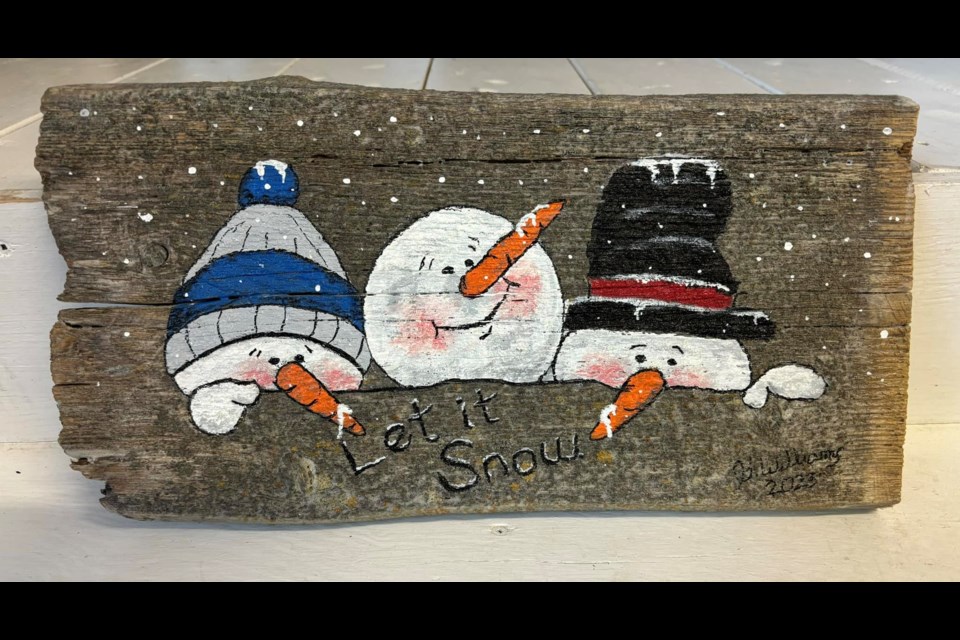 Dec. 1, a ticketed event hosted by Artistic Creation Gravelbourg allows budding artists to create a Christmas Wall Hanger.