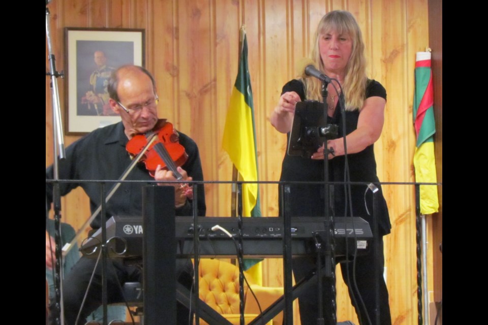 Neil and Nancy Stubbs, guest entertainers at a Borden Friendship Club gathering Aug. 25, have been entertaining seniors for more than 26 years.                