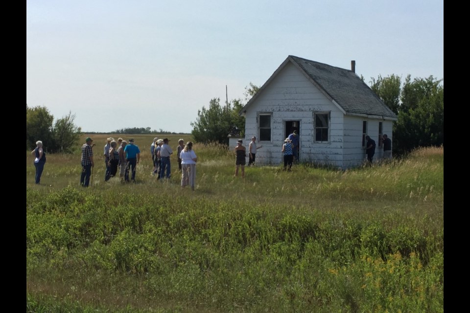 A Quaker meeting house was included in a tour of historic sites organized by Borden Museum.