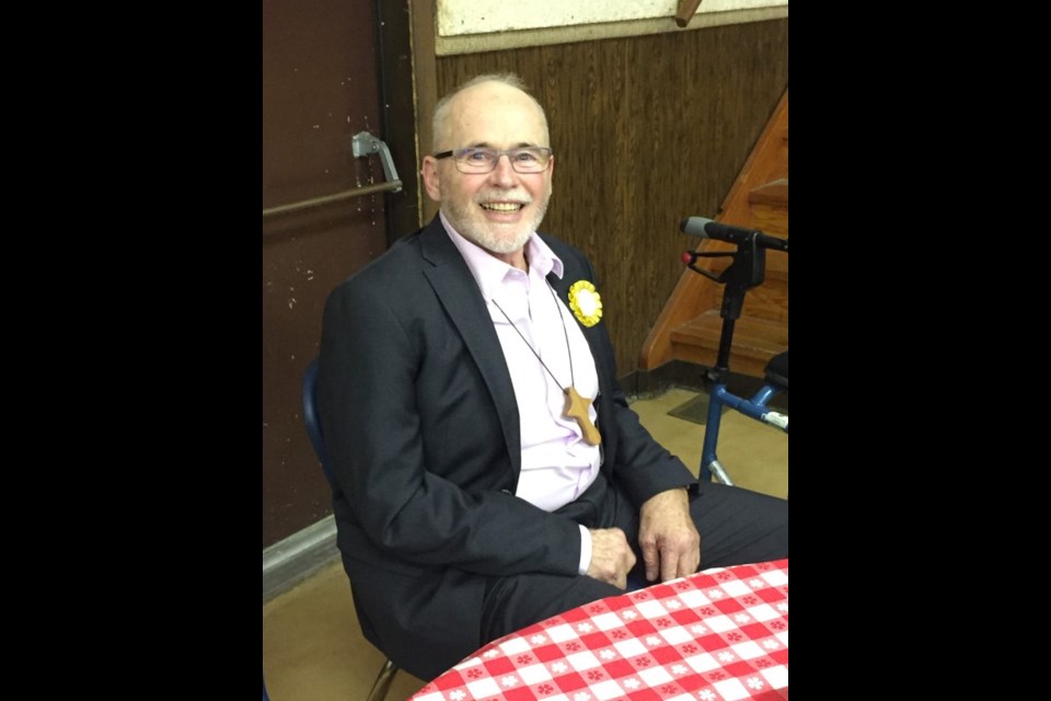 Rev. Sheldon Carr celebrating his 70th birthday at Borden Community Centre July 22.
