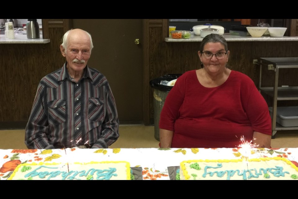 Borden Friendship Club September birthday celebrants are Lew Wall and Bev Hrynuik. 