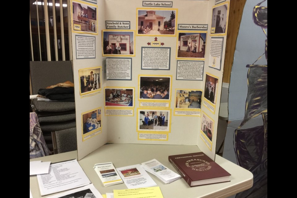 Museum display at Welcome to Borden Night.