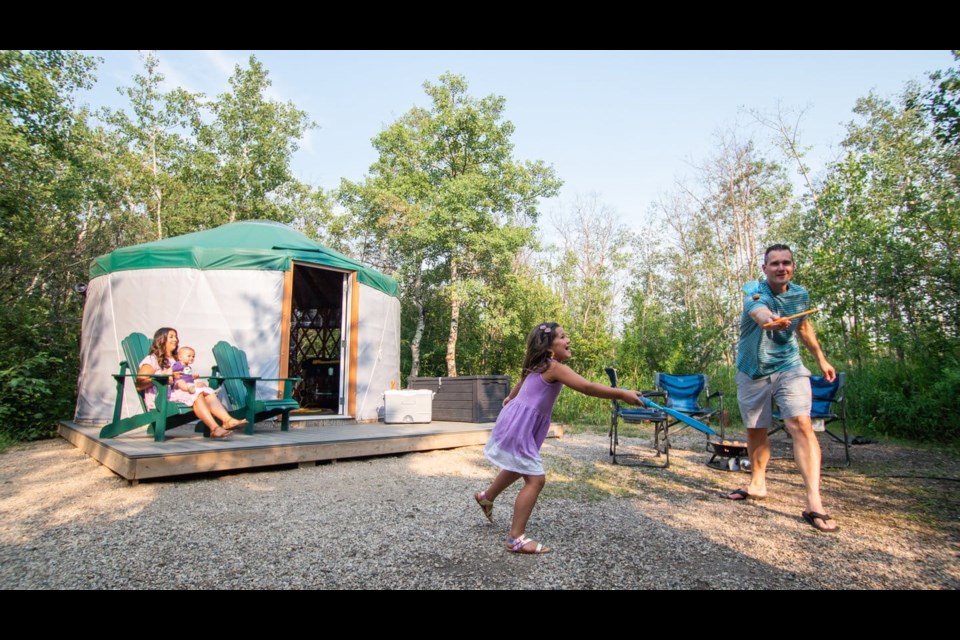 Provincial parks offer guided programs throughout the season, or campers can make their own fun.