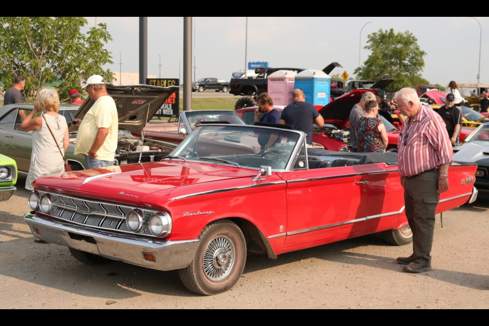 Cars got many looks as they gathered for the cruise.