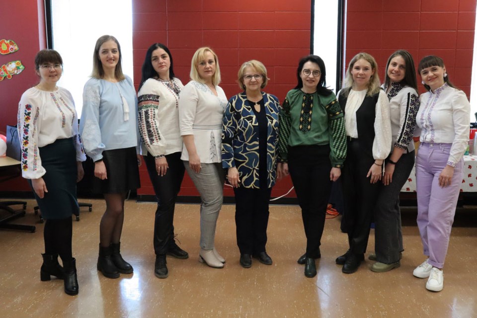 Halyna Bilous, Olesia Chekanova, Oksana Horishna, Olha Vasko, Nadia Prokopchuk (USask instructor), Dr. Olena Huzar (TNPU), Mariana Marets, Olena Kova and Olena Askak.