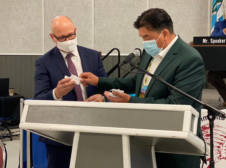 FSIN Chief Bobby Cameron Minister David Lametti