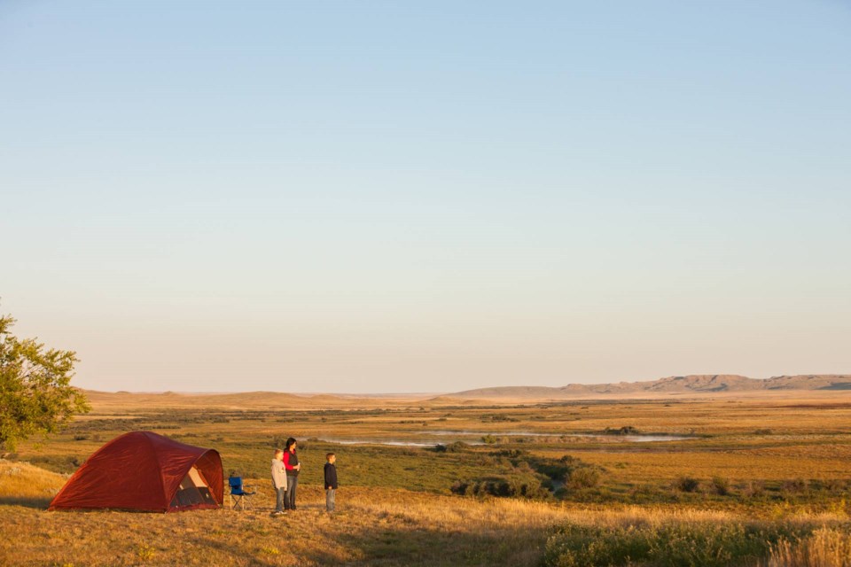 In Grasslands National Park, camping can be reserved for Frenchman Valley Campground, Rock Creek Campground and backcountry camping