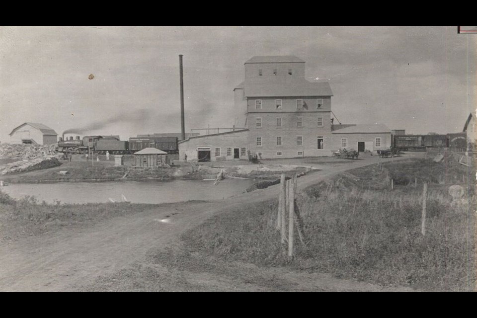 This is a photo of the Veregin flour mill and elevator.