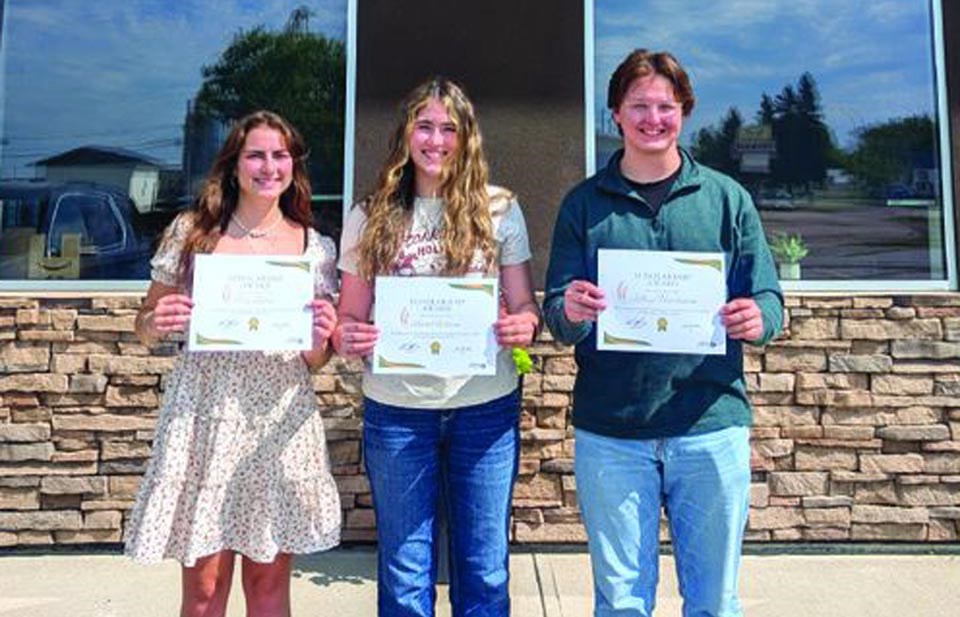 The recipients of the 2025 Deep Roots Foundation scholarship, earning $2,000 each, are Tess Bolton, Rachel Wilson and Jeffery Hutchinson. 